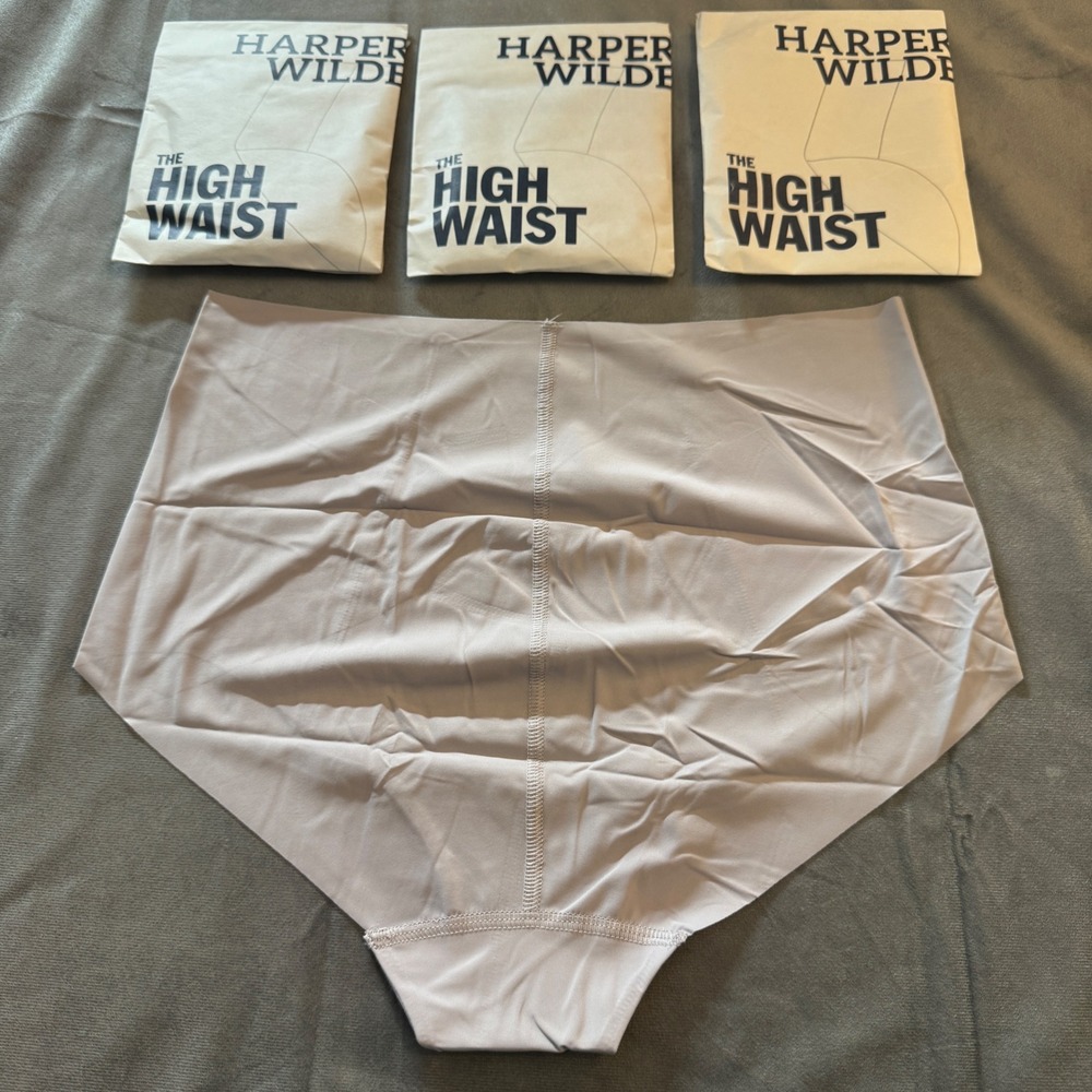 Harper Wilde Invisible No Show Highwaist Brief Large Lavender Seamless Pack of 3 - Picture 2 of 5